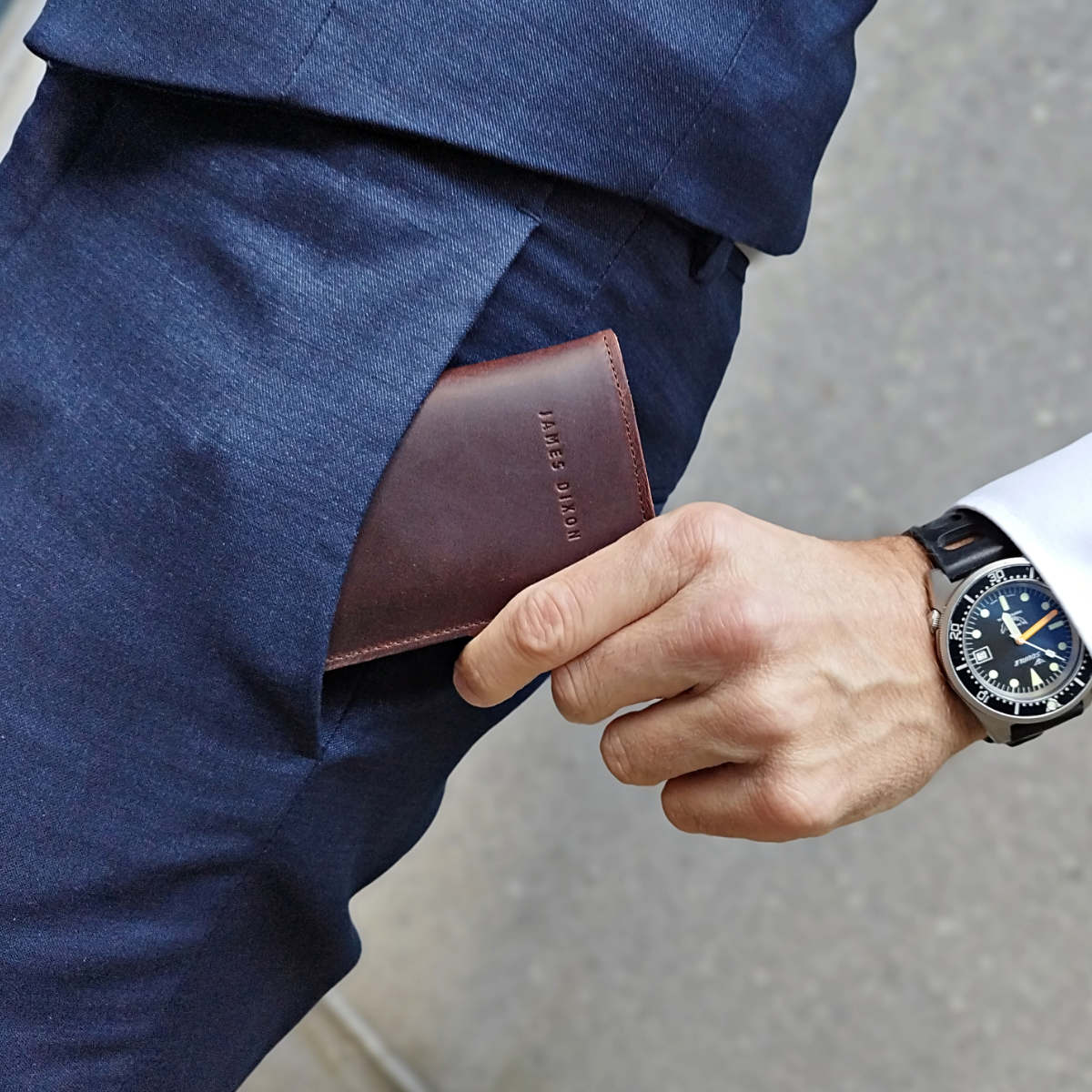 Cacao Brown - Vintage - Monedero - Botón - Cartera