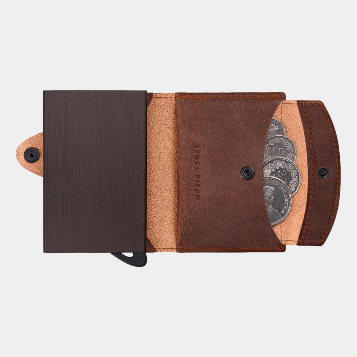 jd0247 james dixon boton vintage havana brown coin pocket wallet coins