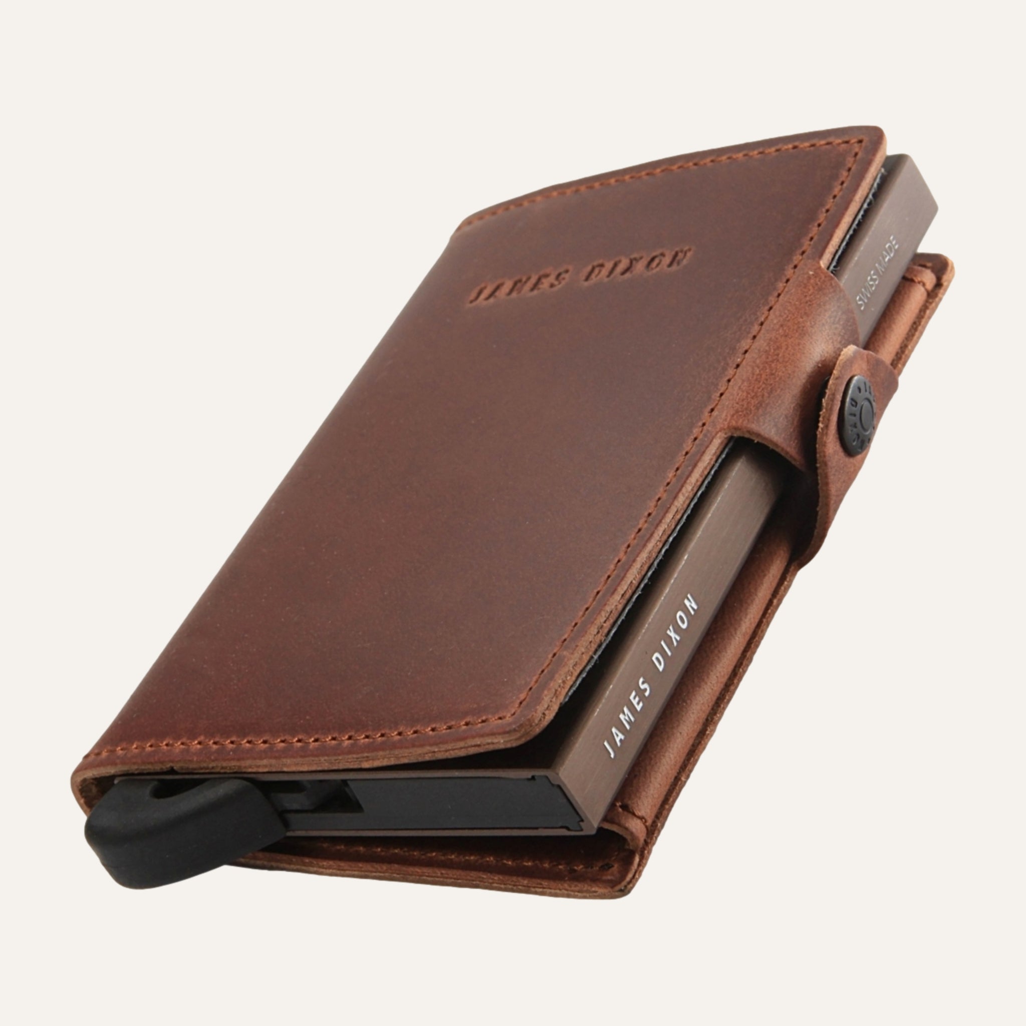 Brown Havana - Vintage - Coin Pocket - Snap - Wallet