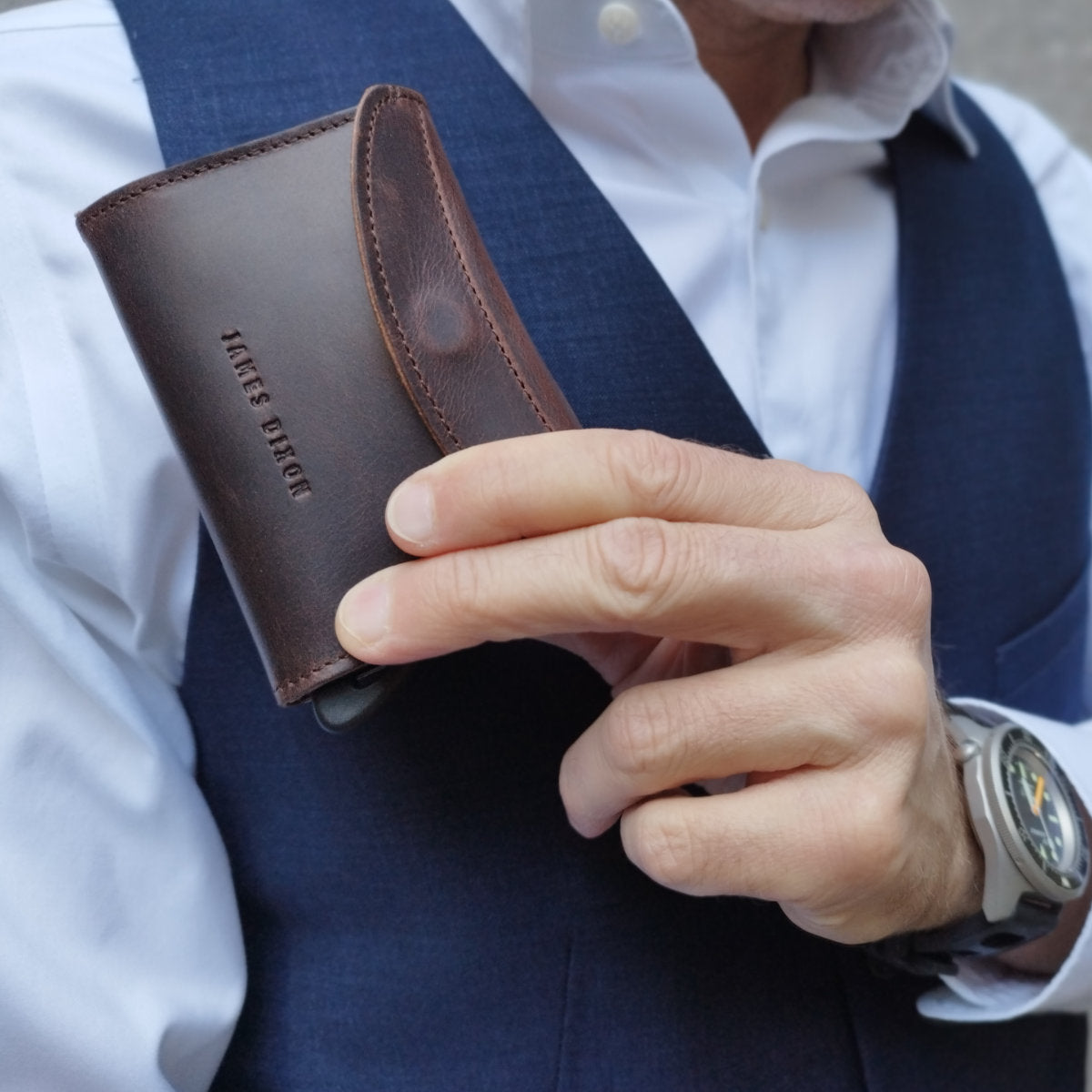 Dark Brown Cacao - Vintage - Coin Pocket - Flap - Wallet