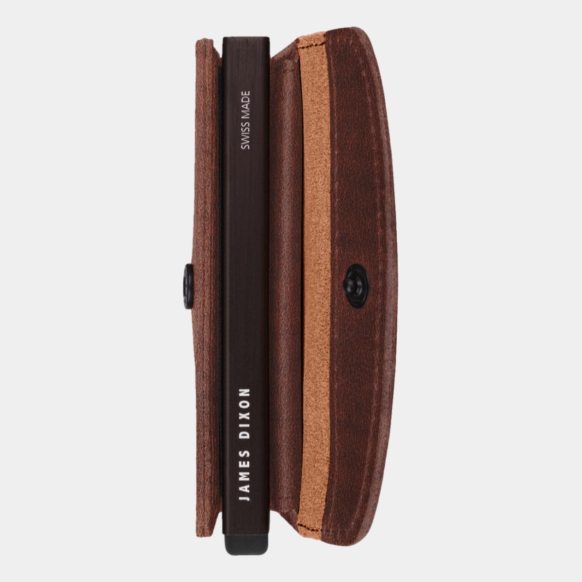 jd0252 james dixon grande vintage havana brown coin pocket wallet side
