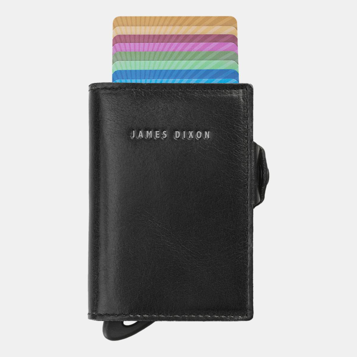 jd0285 james dixon boton classic black silver wallet front