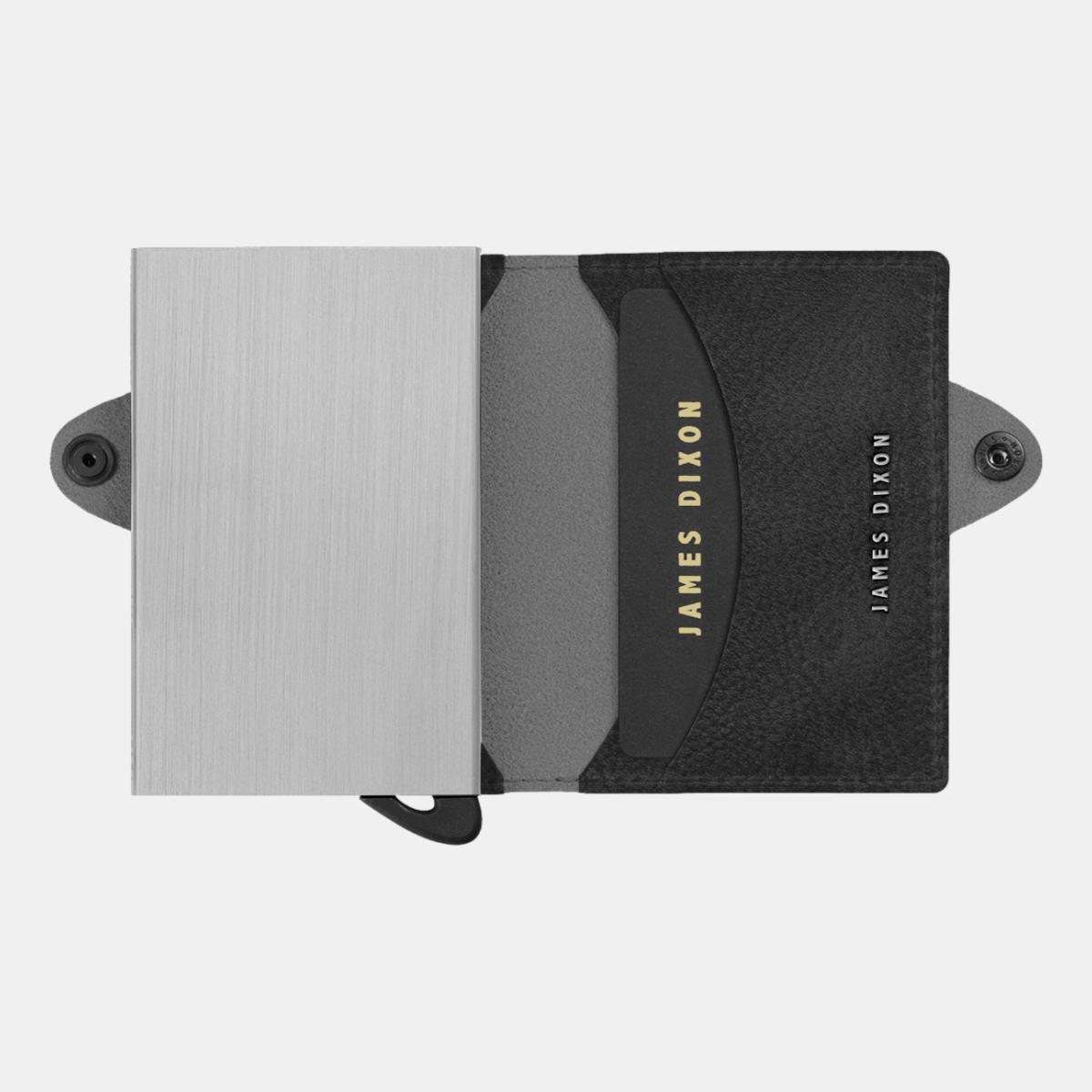 jd0286 james dixon boton grace black silver wallet open