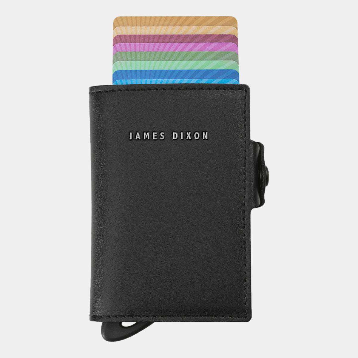 jd0289 james dixon boton one black silver coin pocket wallet front