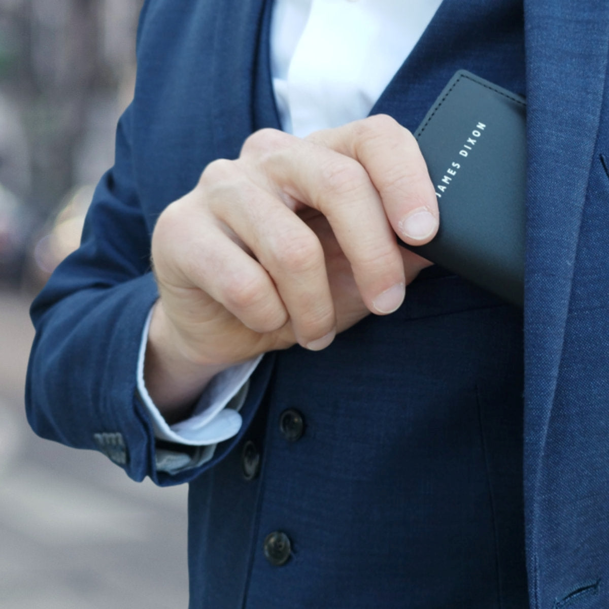 Black/Silver - One - Monedero - Botón - Cartera