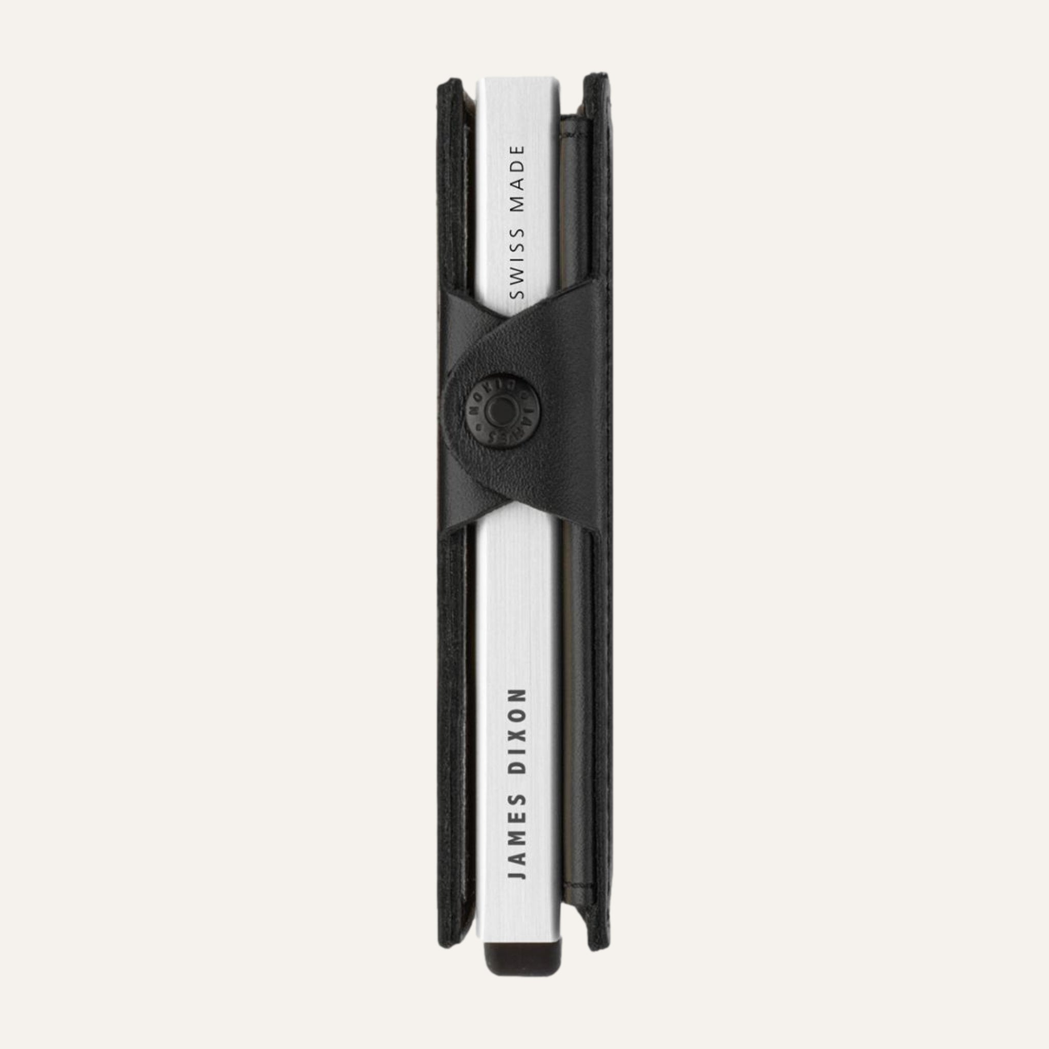 Black/Silver - One - Coin Pocket - Snap - Wallet