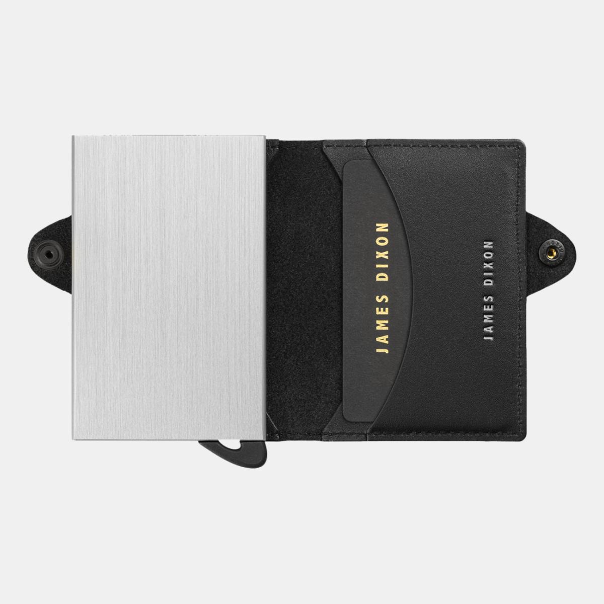 jd0292 james dixon boton one black silver wallet open