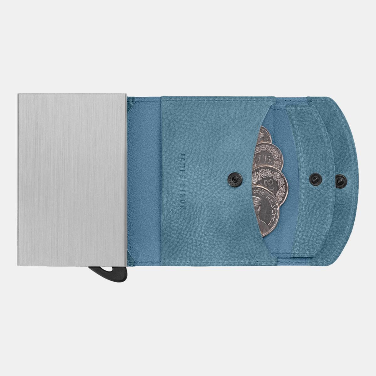 jd0300 james dixon grande grace lagoon blue coin pocket wallet coins