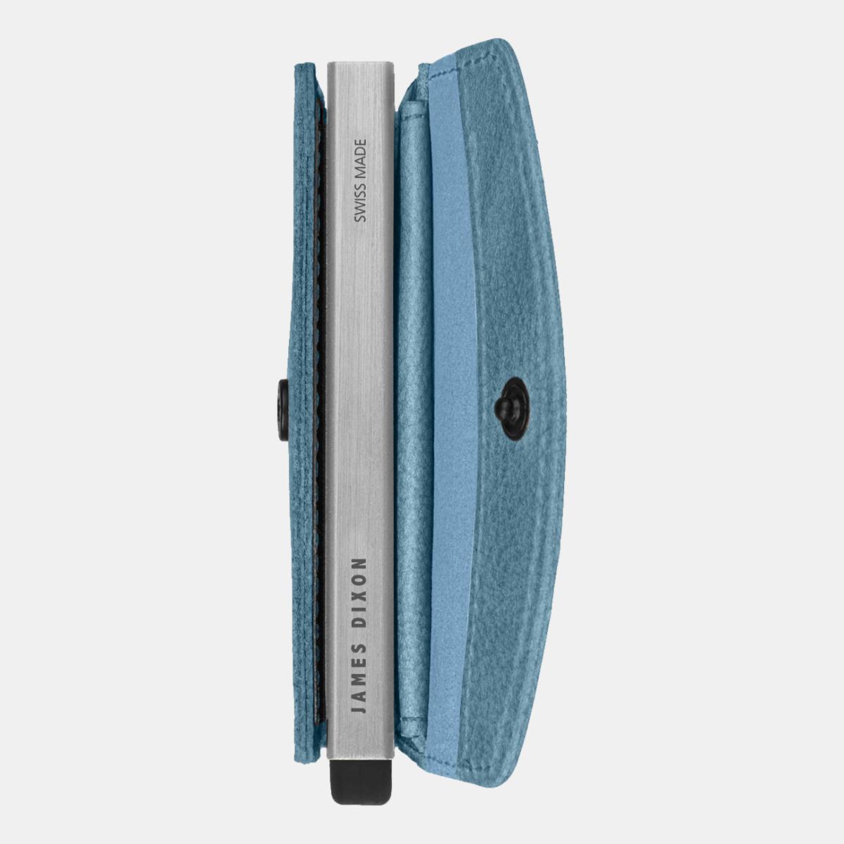 jd0300 james dixon grande grace lagoon blue coin pocket wallet side