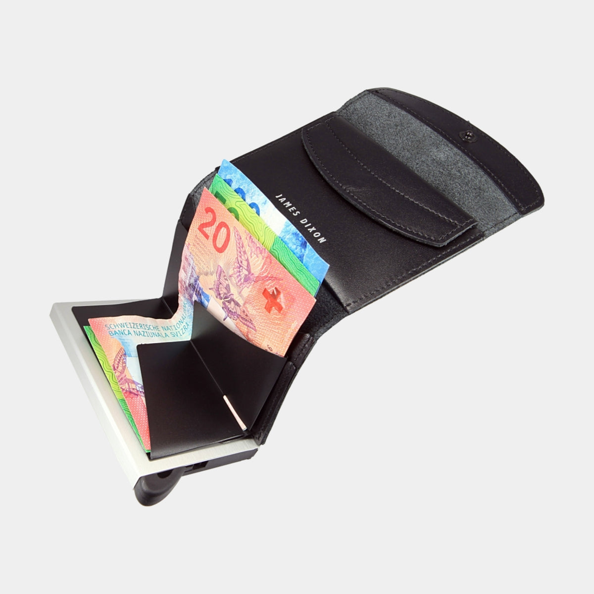 Black/Silver - One - Monedero - Solapa - Cartera