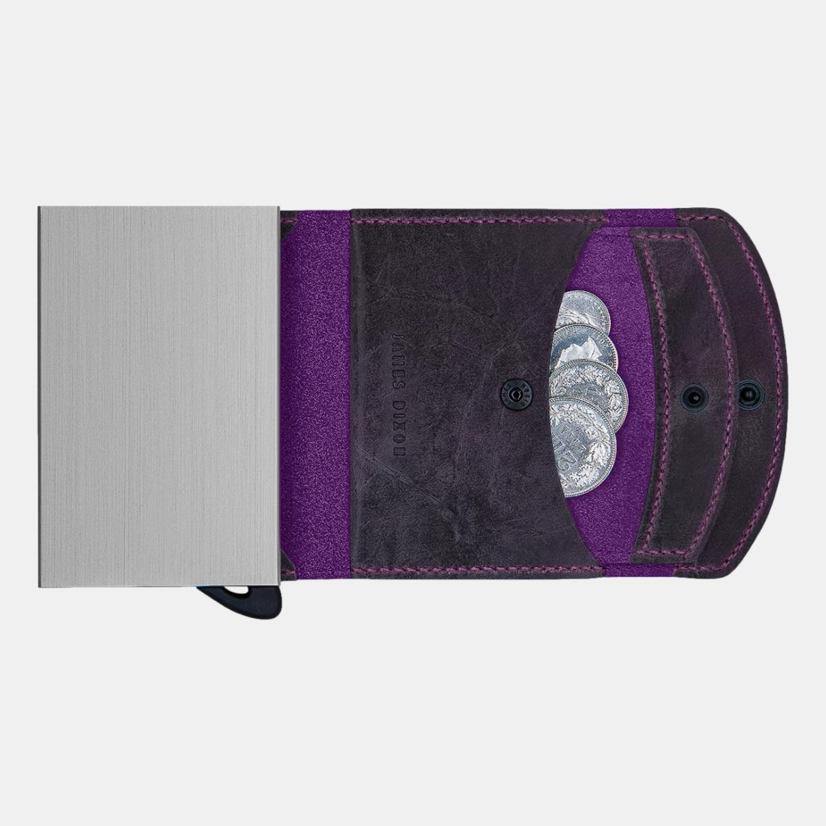 jd0303 james dixon grande raw purple coin pocket wallet coins