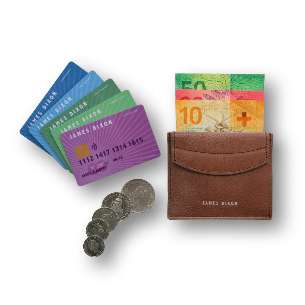 jd0309 james dixon poco grace cacao brown coin pocket wallet content