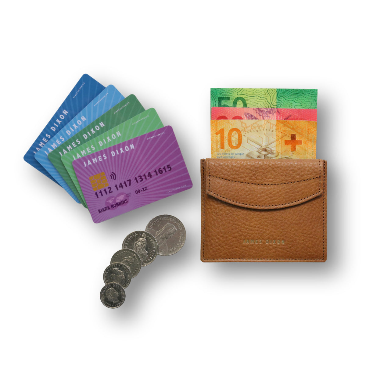 jd0310 james dixon poco grace havana brown coin pocket wallet content