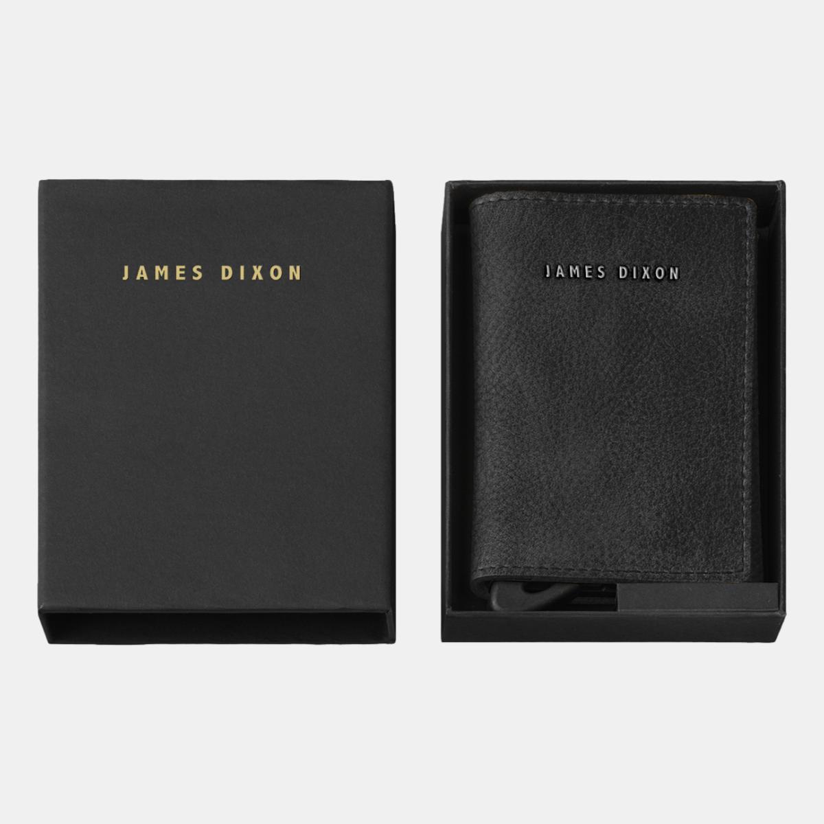 jd0313 james dixon puro grace black silver coin pocket wallet box