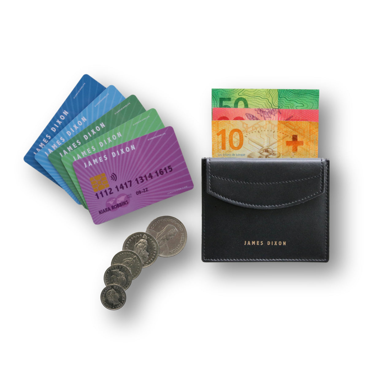 jd0326 james dixon poco one black coin pocket wallet content