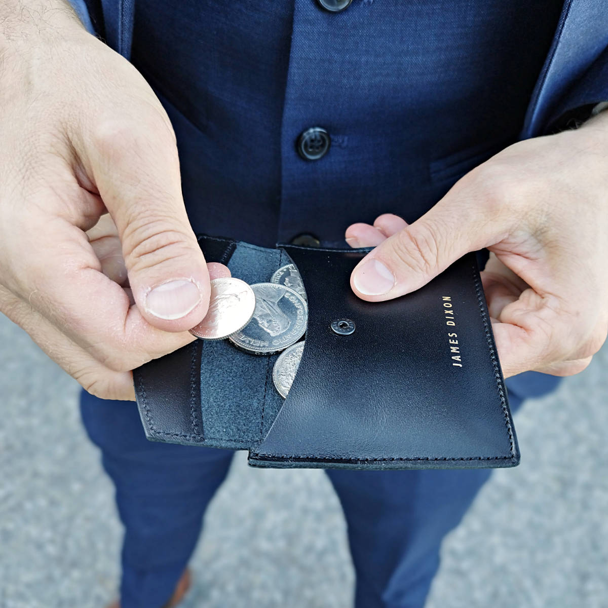 Black - One - Coin Pocket - Cardholder