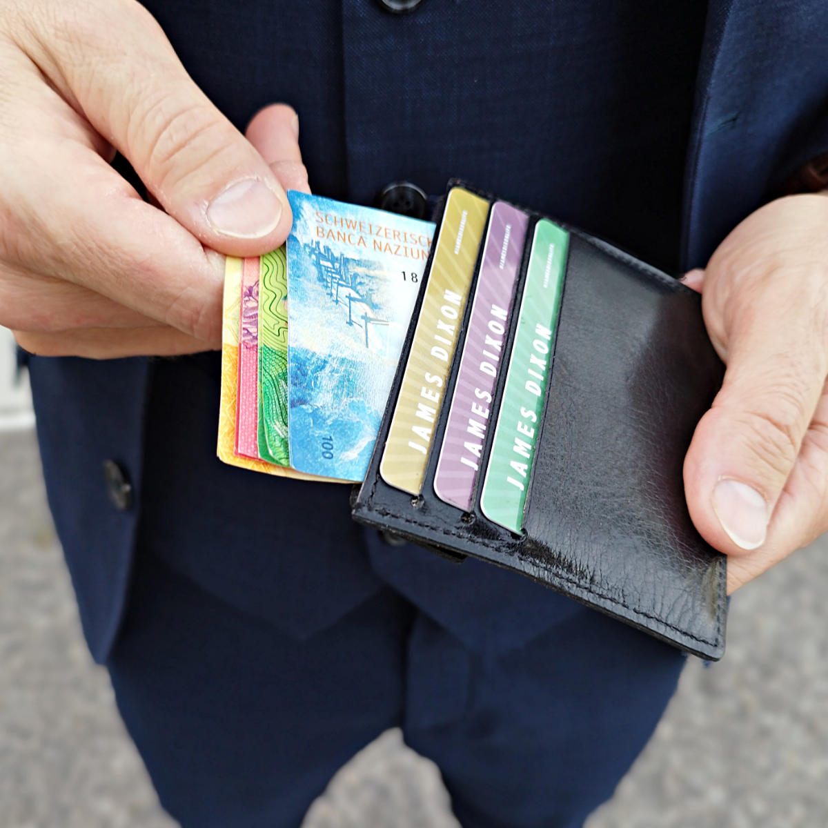 Black - Classic - Monedero - Tarjetero