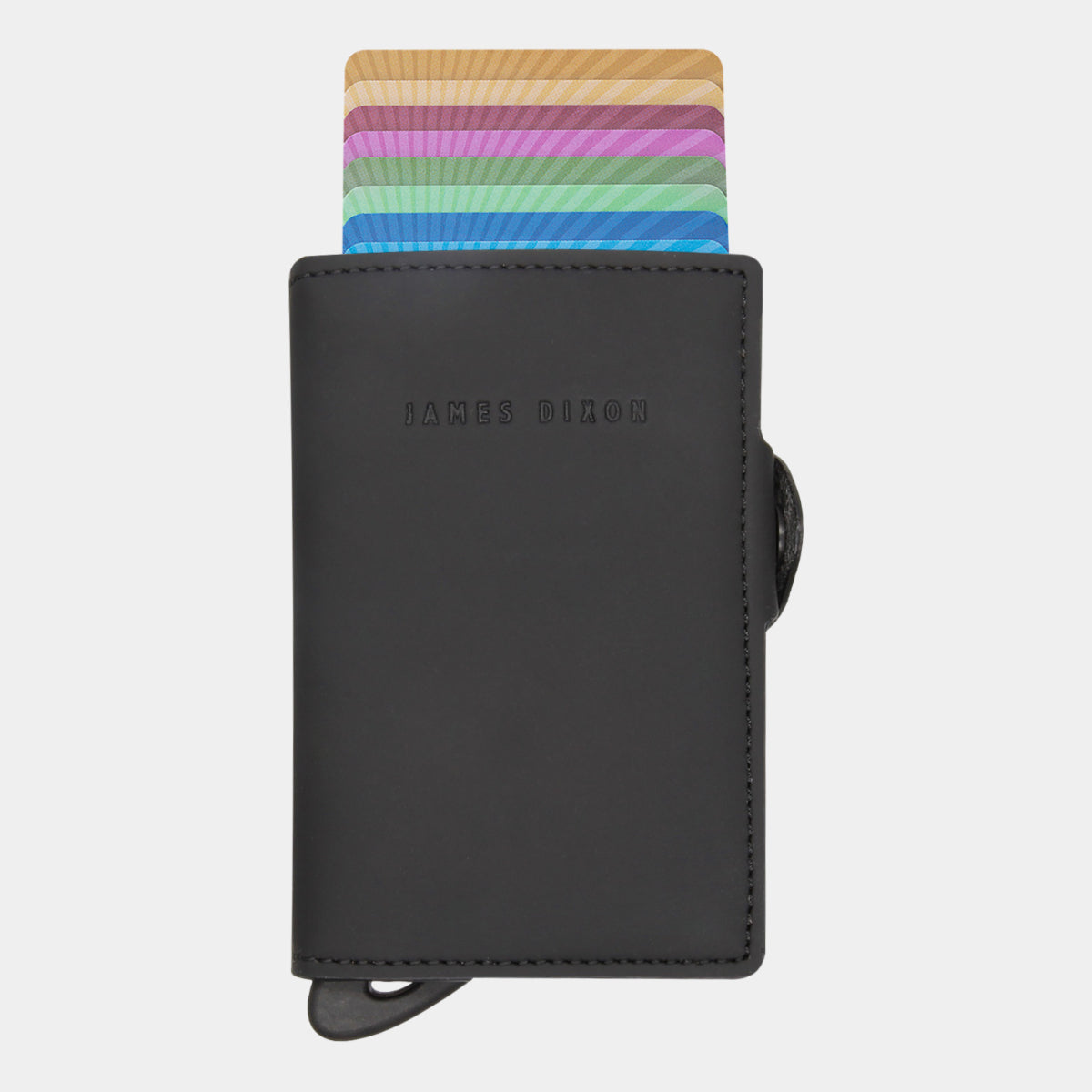 jd0361 james dixon boton nautica all black coin pocket wallet front