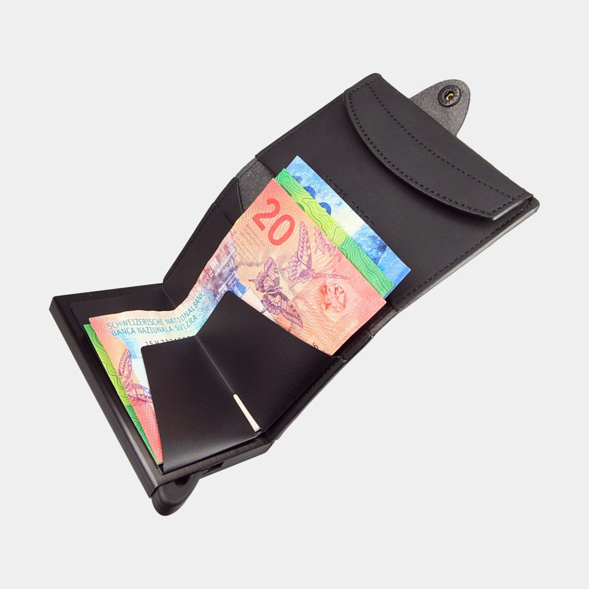 All Black - Nautica - Monedero - Botón - Cartera