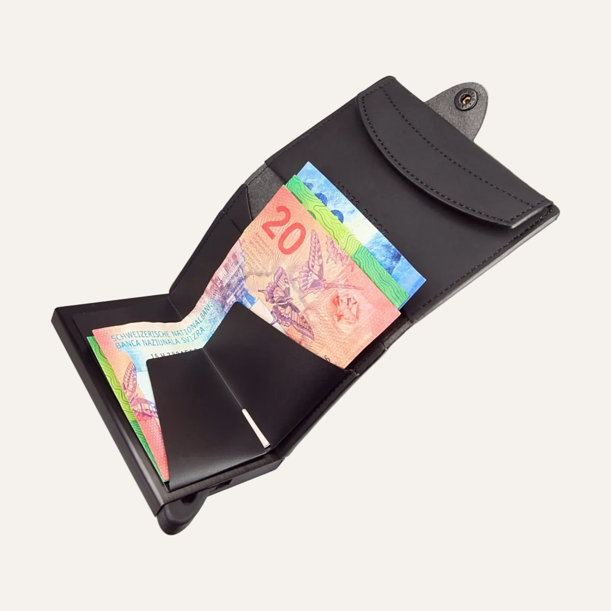 Black - Nautica - Coin Pocket - Snap - Wallet