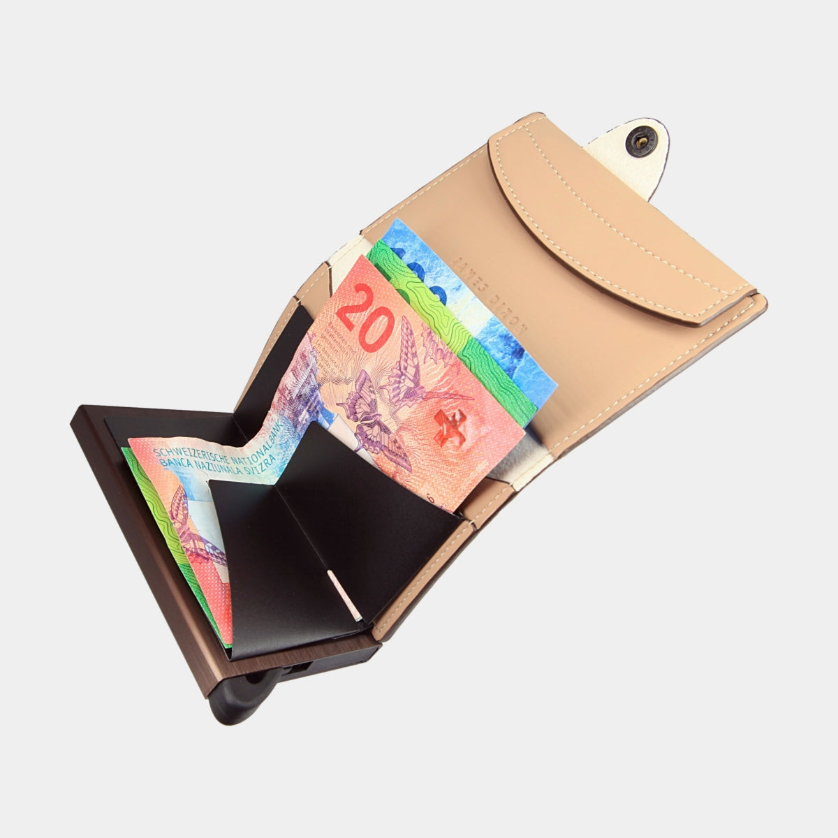 Sand Brown - Nautica - Monedero - Botón - Cartera