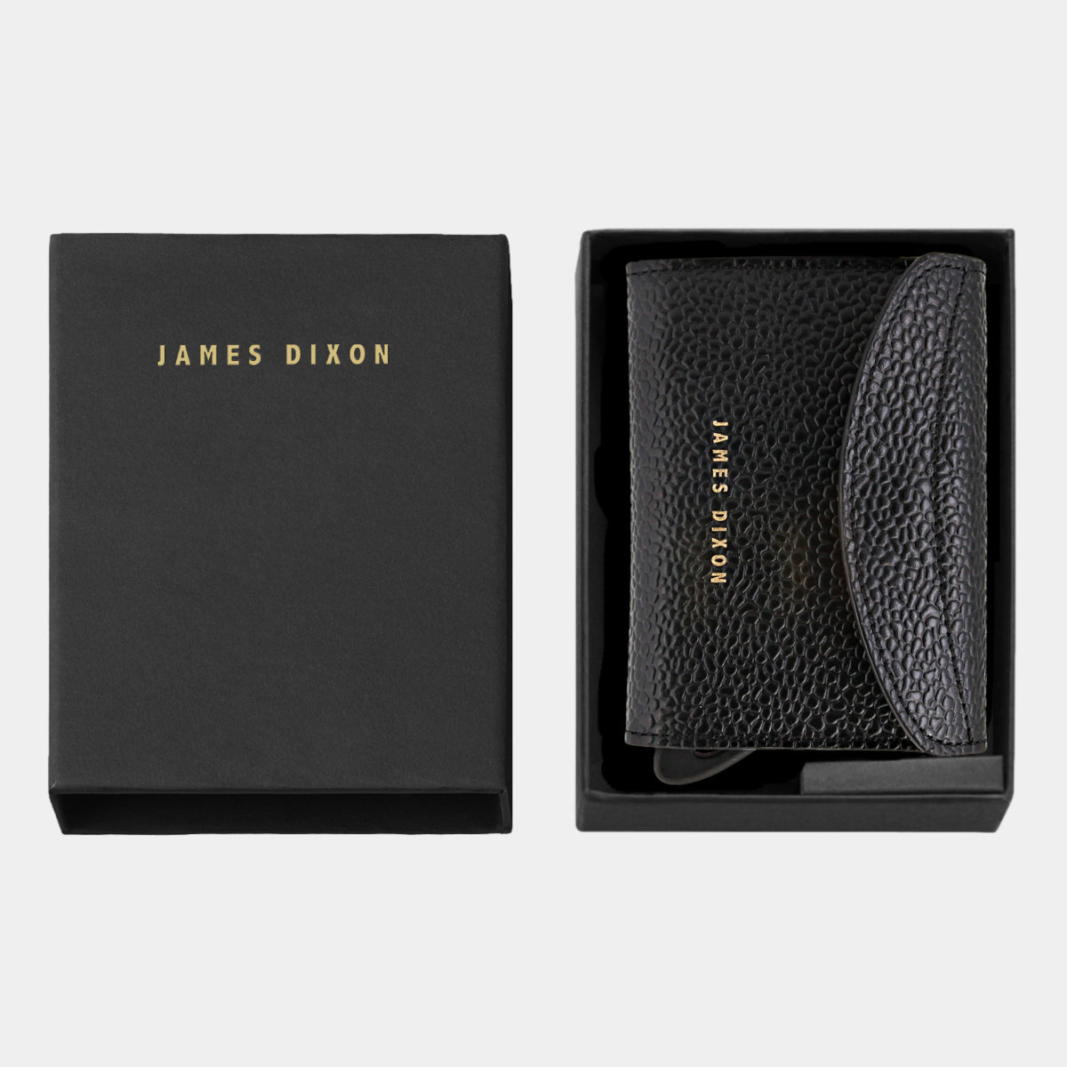 Black/Gold - Caviar - Monedero - Solapa - Cartera