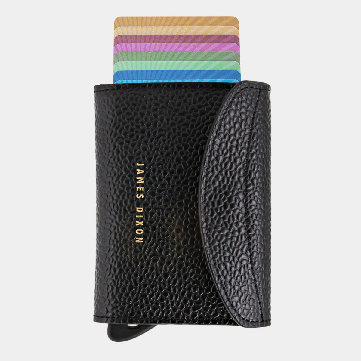 Black/Gold - Caviar - Monedero - Solapa - Cartera