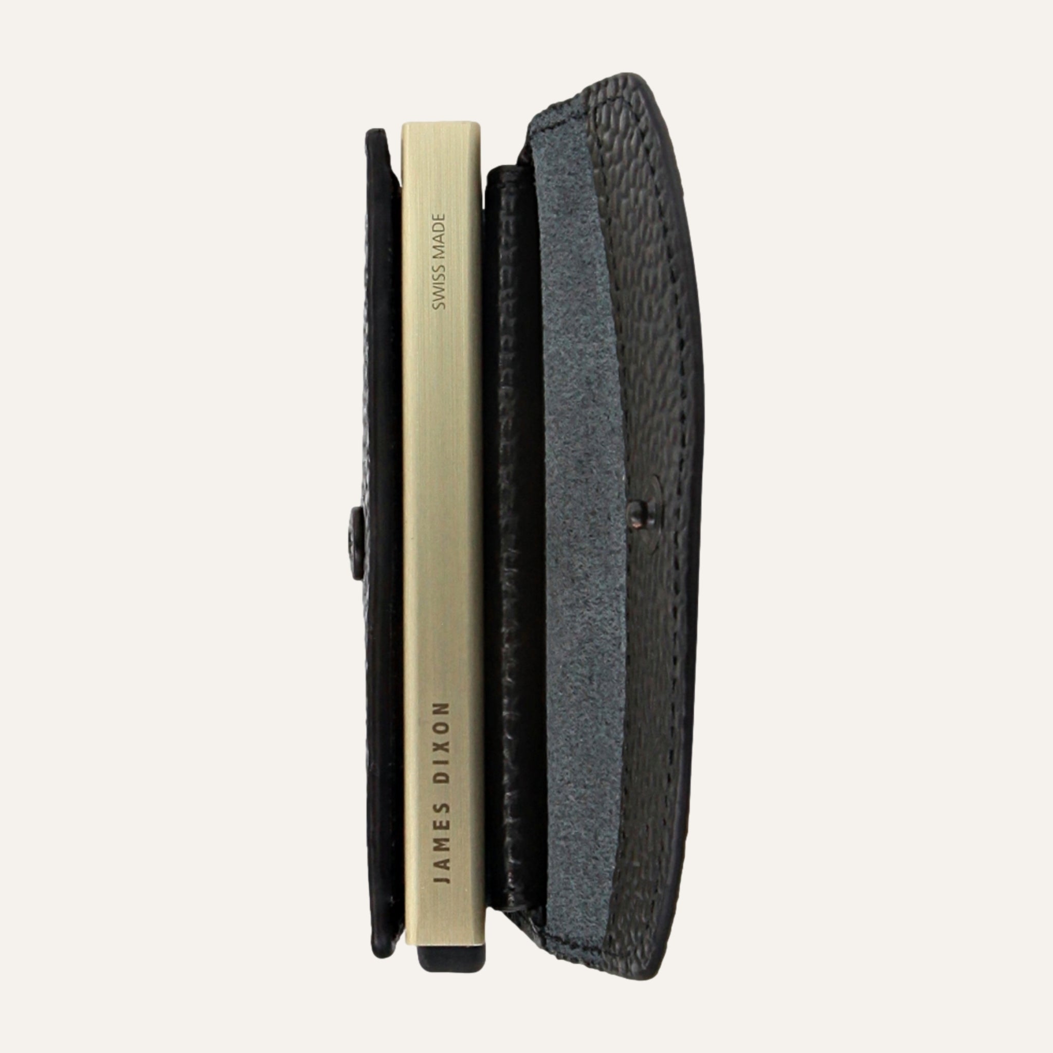 Black/Gold - Caviar - Coin Pocket - Flap - Wallet