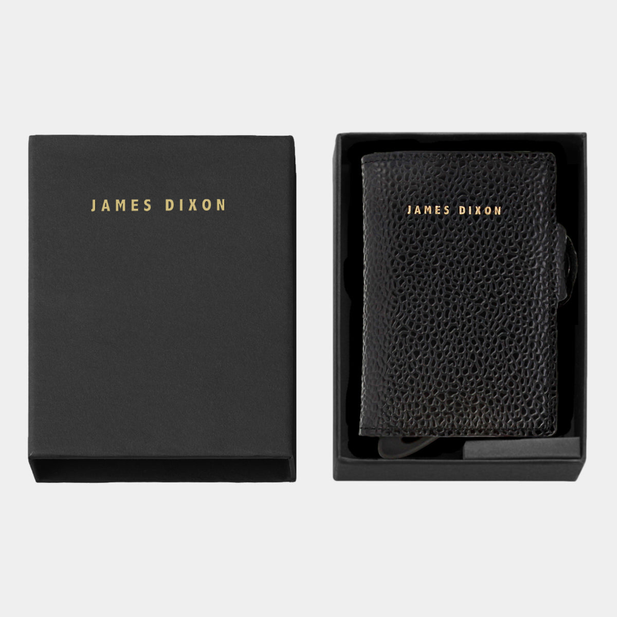 Black/Gold - Caviar - Monedero - Botón - Cartera
