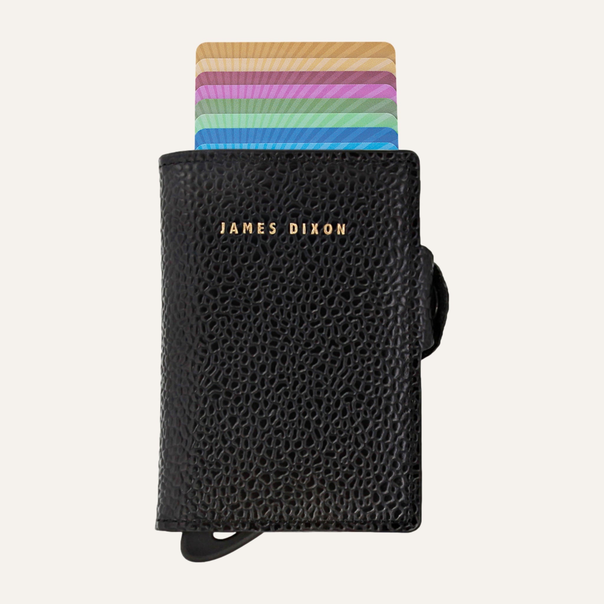 Black/Gold - Caviar - Coin Pocket - Snap - Wallet