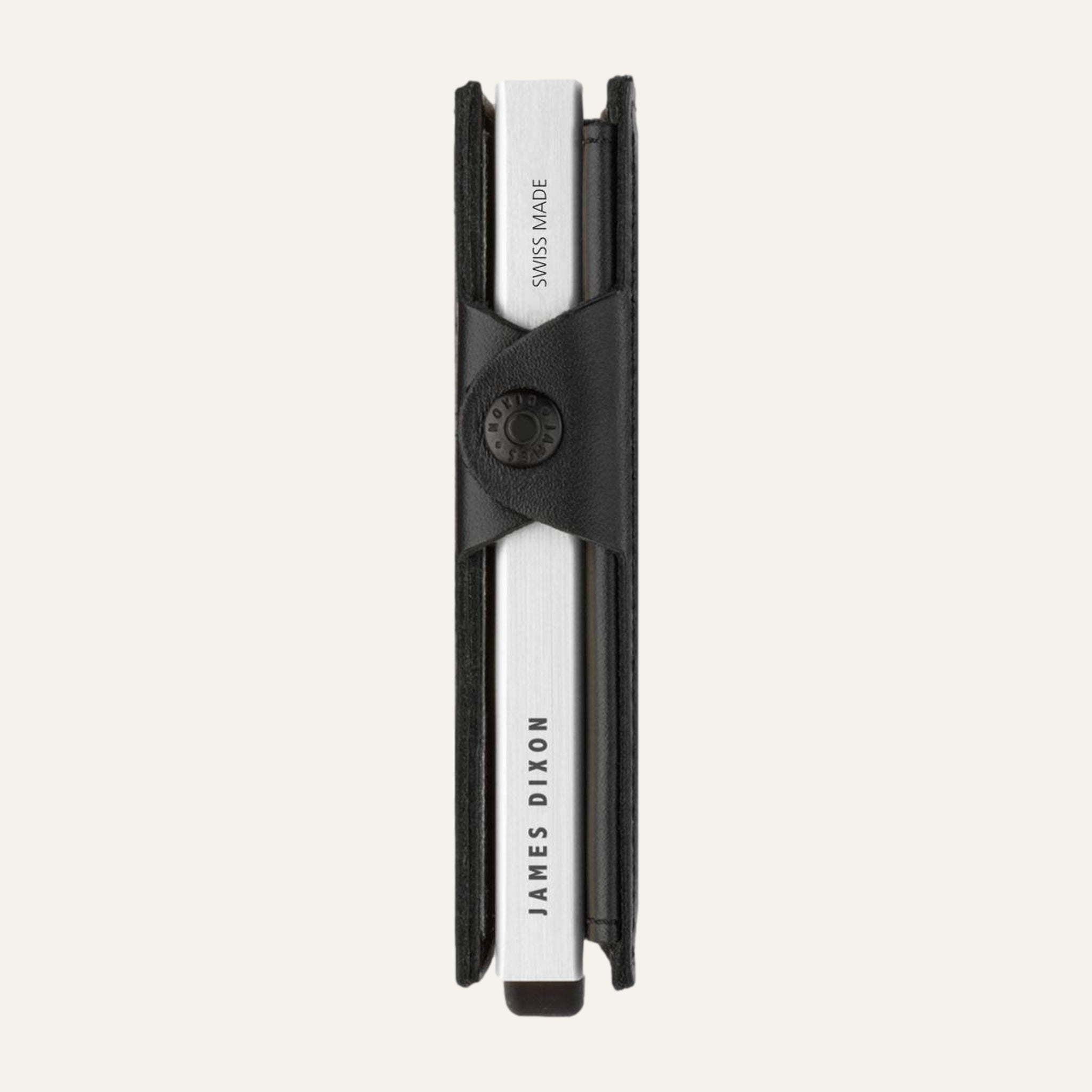 Black/Silver Switzerland - One - Coin Pocket - Snap - Wallet