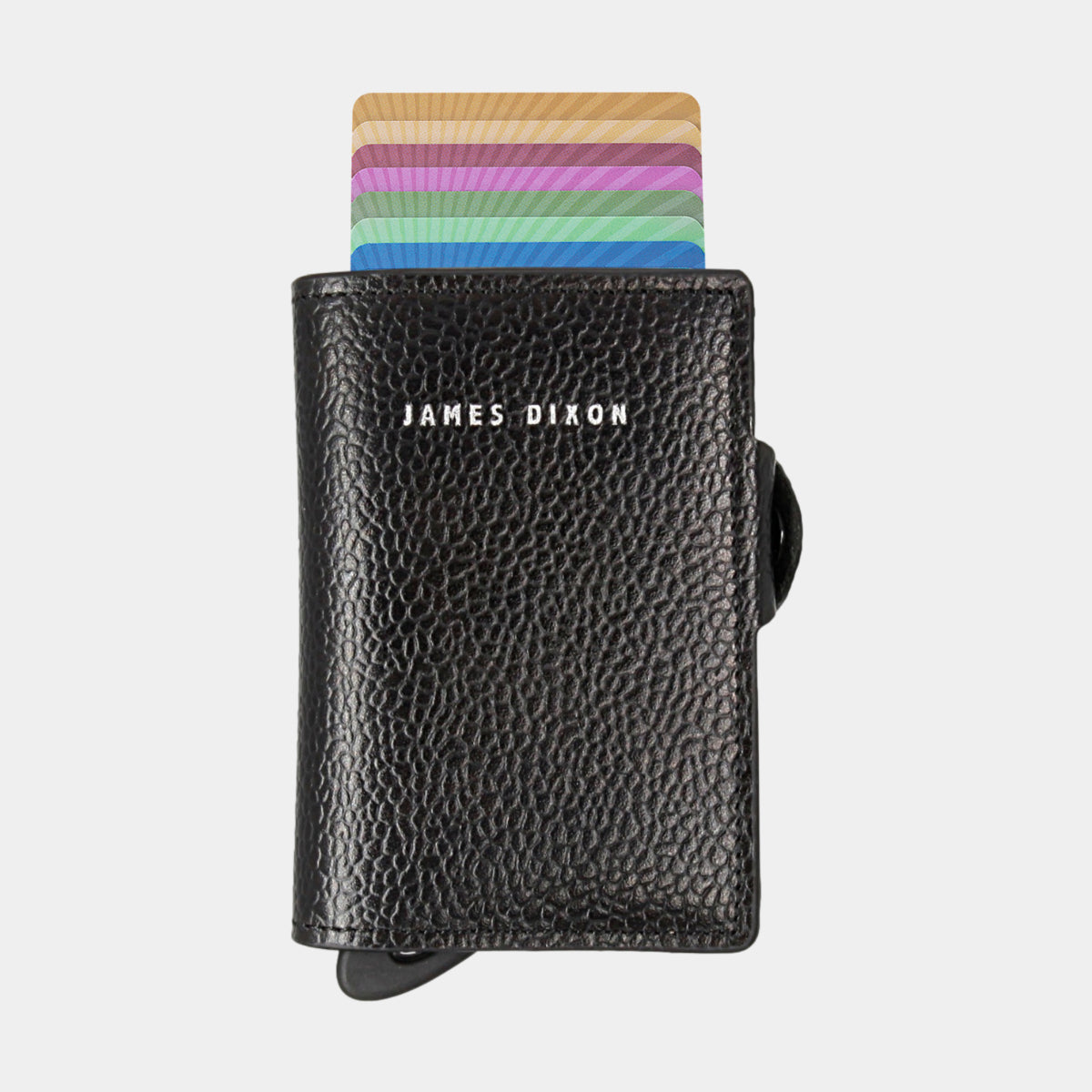 Black/Silver - Caviar - Monedero - Botón - Cartera