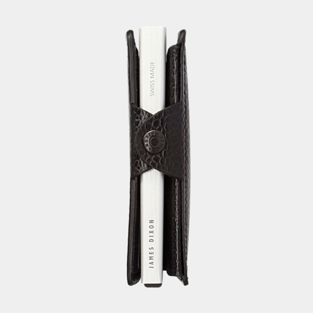 Black/Silver - Caviar - Monedero - Botón - Cartera