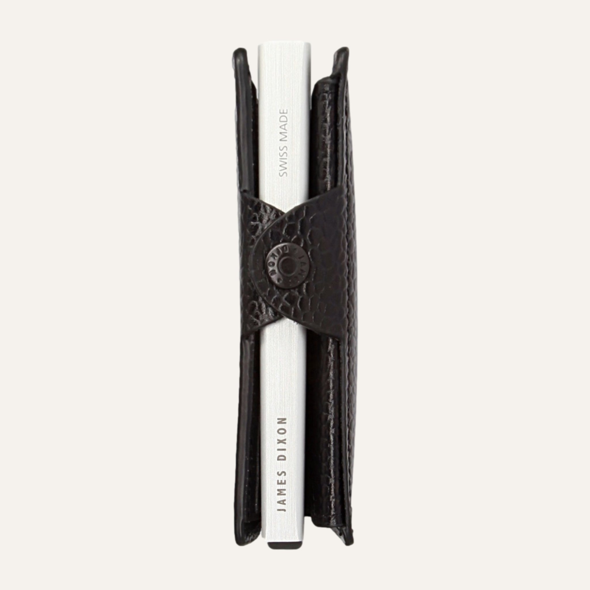 Black/Silver - Caviar - Münzfach - Knopf - Portemonnaie