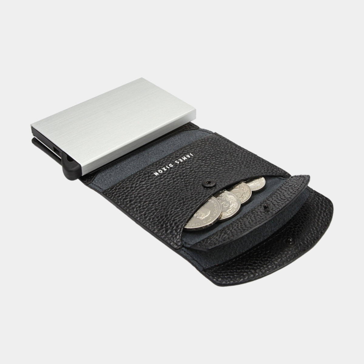 Black/Silver - Caviar - Monedero - Solapa - Cartera