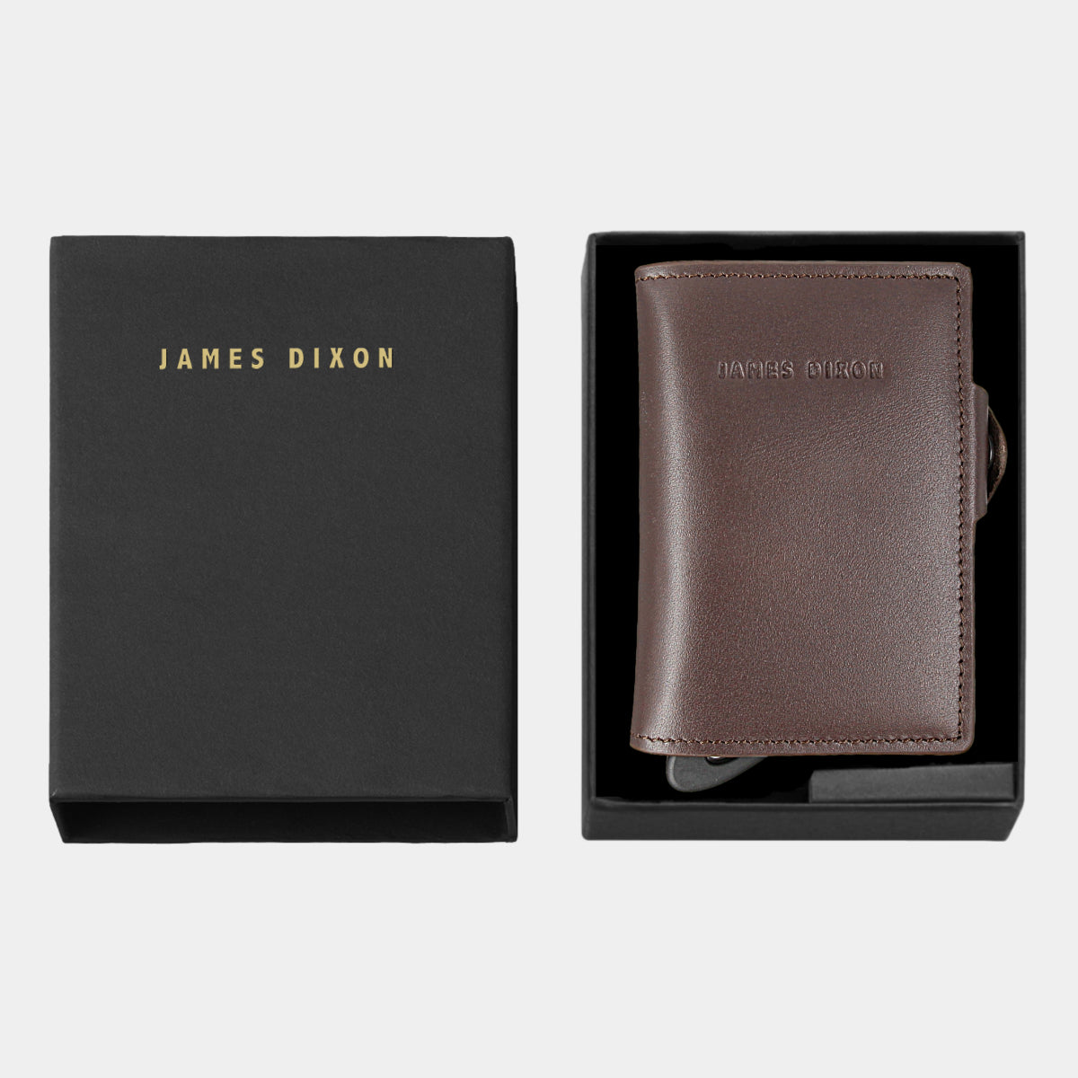 Dark Brown - One - Monedero - Botón - Cartera
