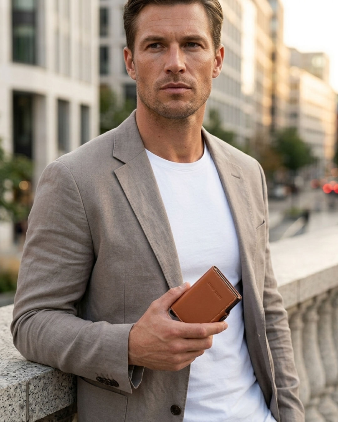 Light Brown Caramel - One - Coin Pocket - Snap - Wallet