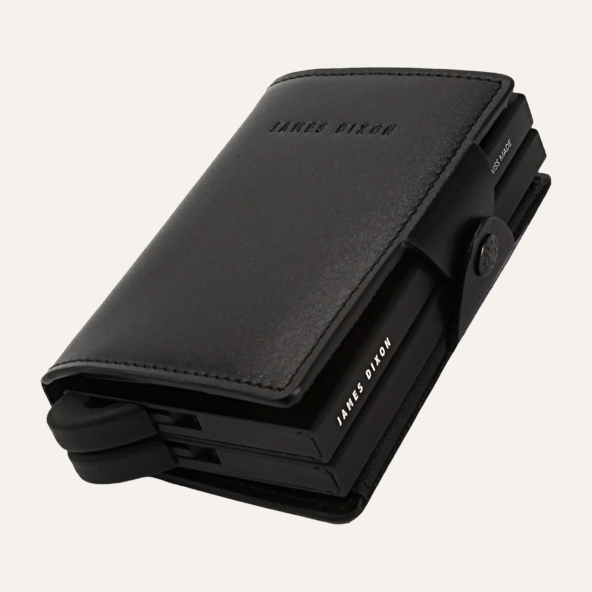 James Dixon Slim RFID Wallet, Black, One, XL, Coin Pocket, Snap