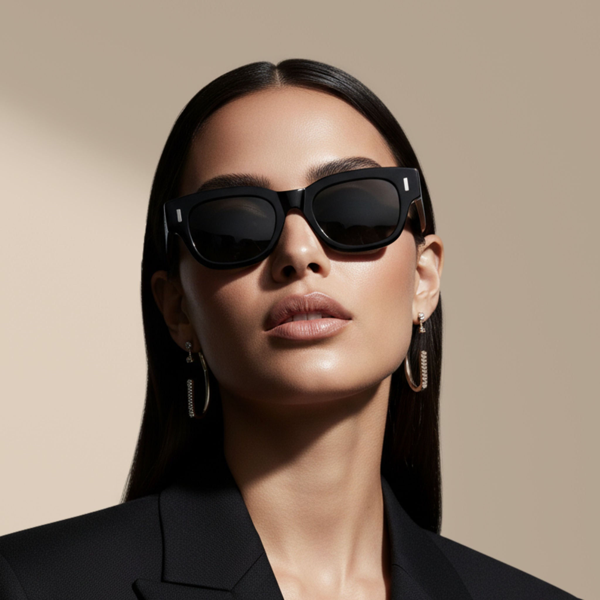 Negro/Gris – Lennox – Cuadradas – Acetato – Gafas de sol