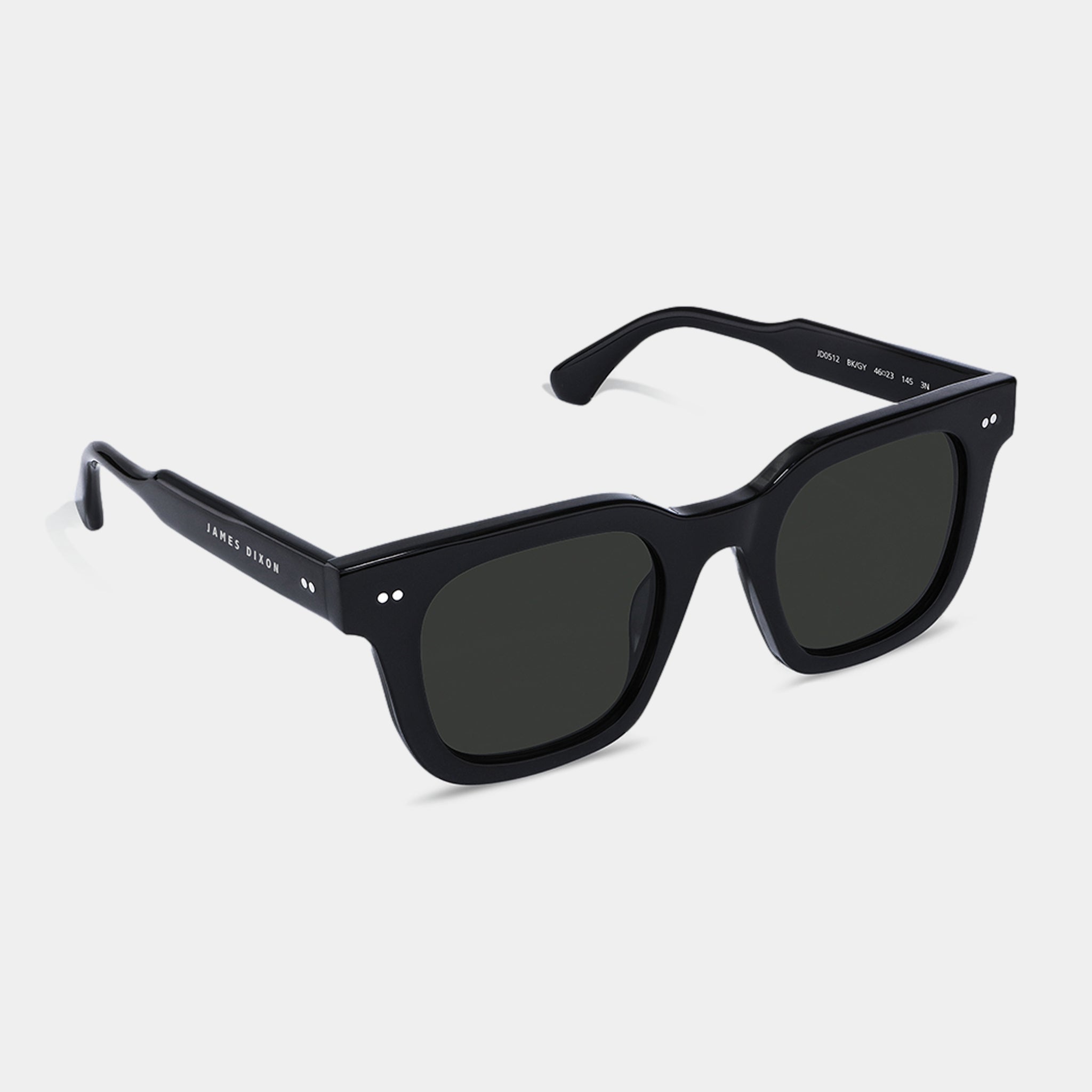 Negro/Gris – Milton – Cuadrada – Acetato – Gafas de sol