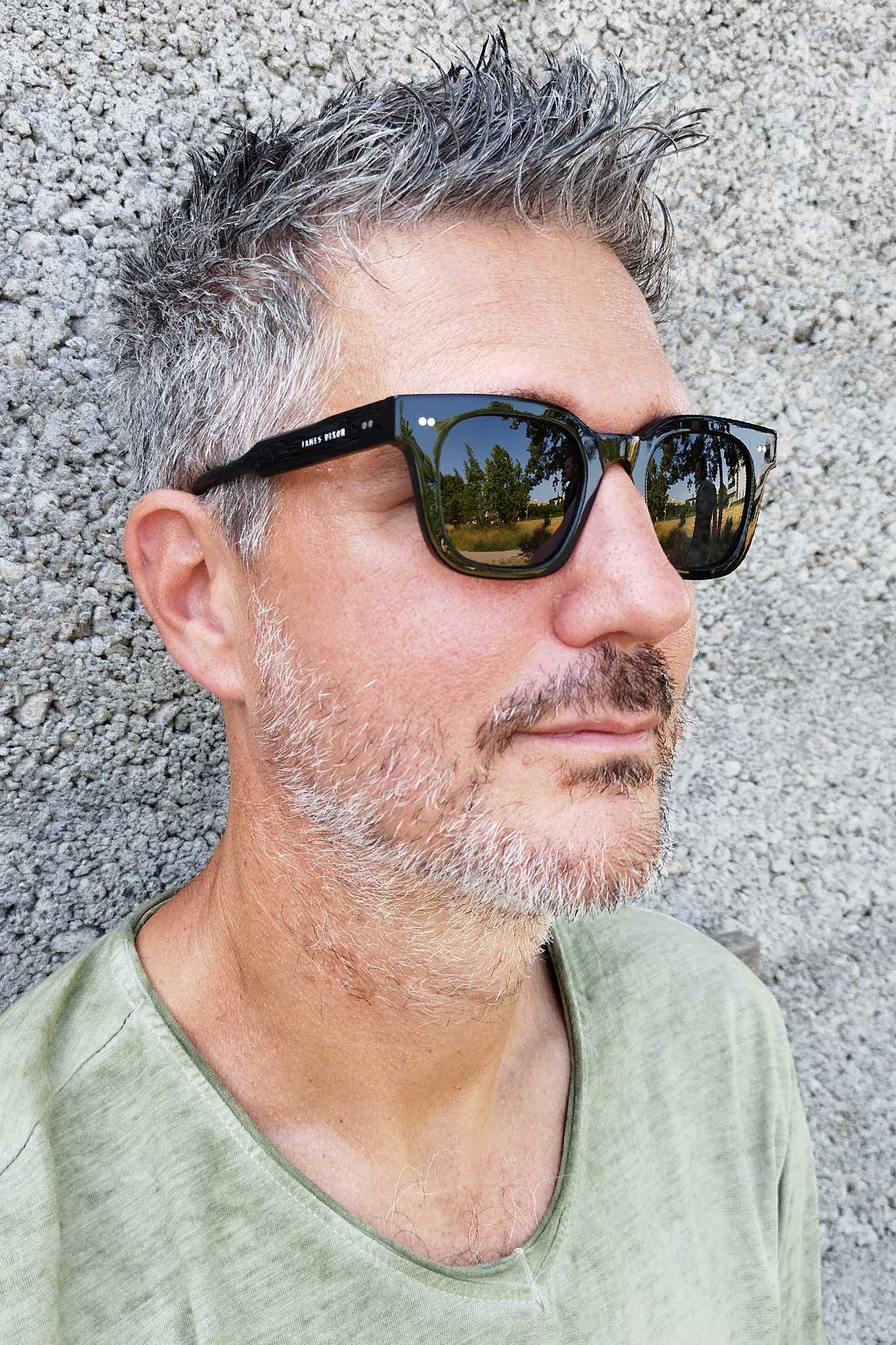 Negro/Gris – Milton – Cuadrada – Acetato – Gafas de sol
