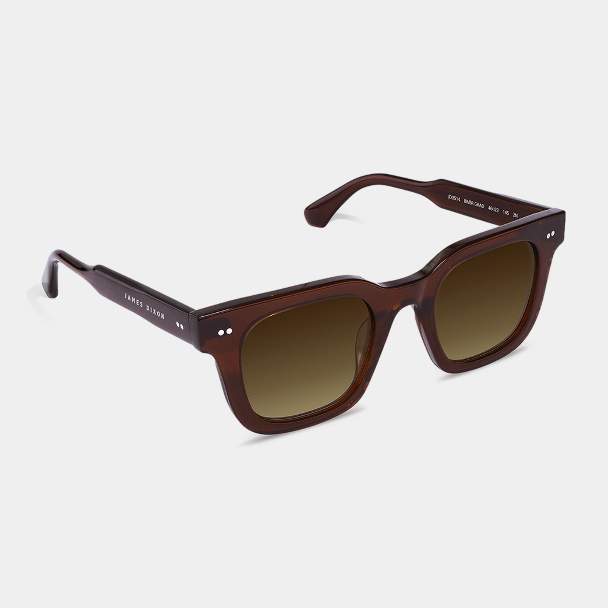 Marrone/Gradiente Marrone – Milton – Squadrata – Acetato – Occhiali da sole