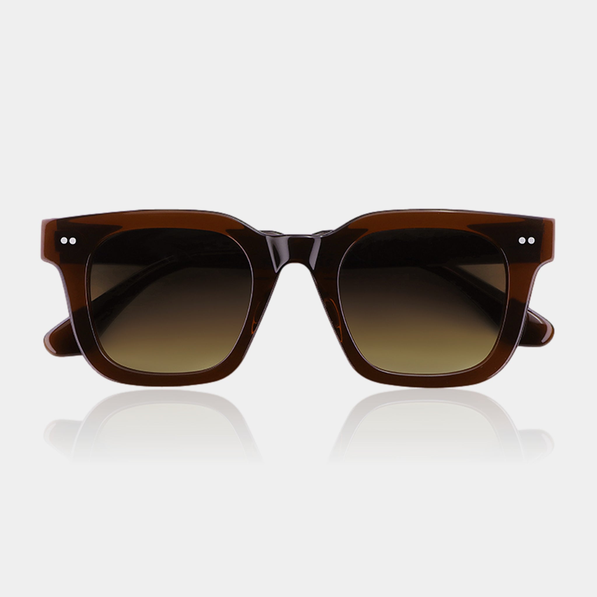 Marrone/Gradiente Marrone – Milton – Squadrata – Acetato – Occhiali da sole