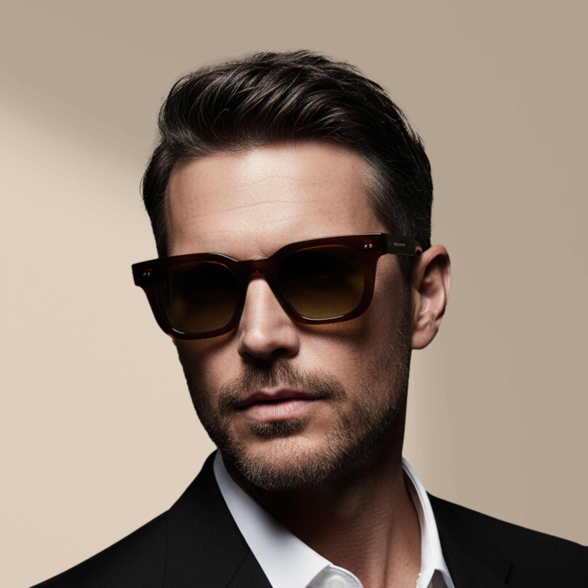 Marron/Dégradé Marron – Milton – Carrée – Acétate – Lunettes de soleil