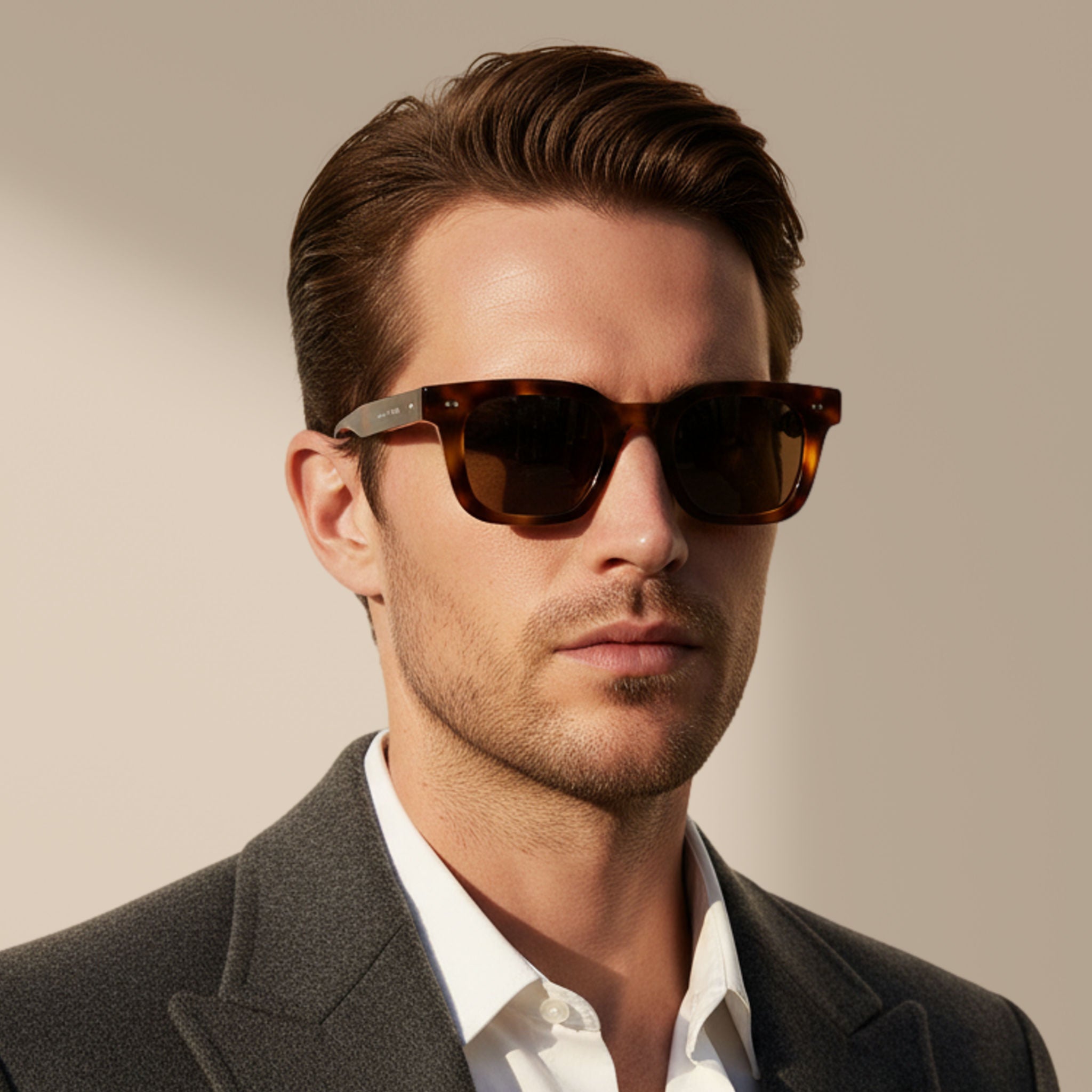 Havana/Marron – Milton – Carrée – Acétate – Lunettes de soleil