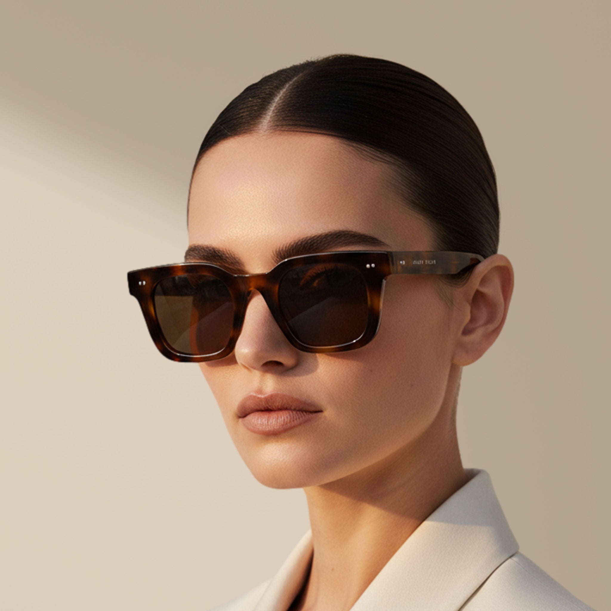 Havana/Marron – Milton – Carrée – Acétate – Lunettes de soleil