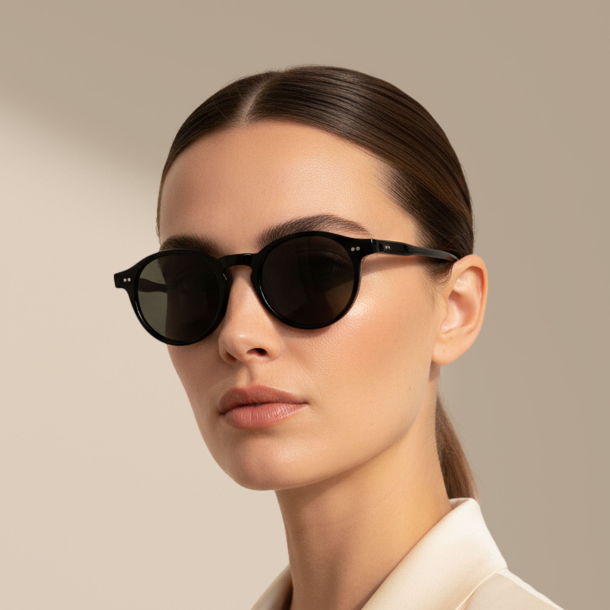 Negro/Gris – Oxford – Redonda – Acetato – Gafas de sol