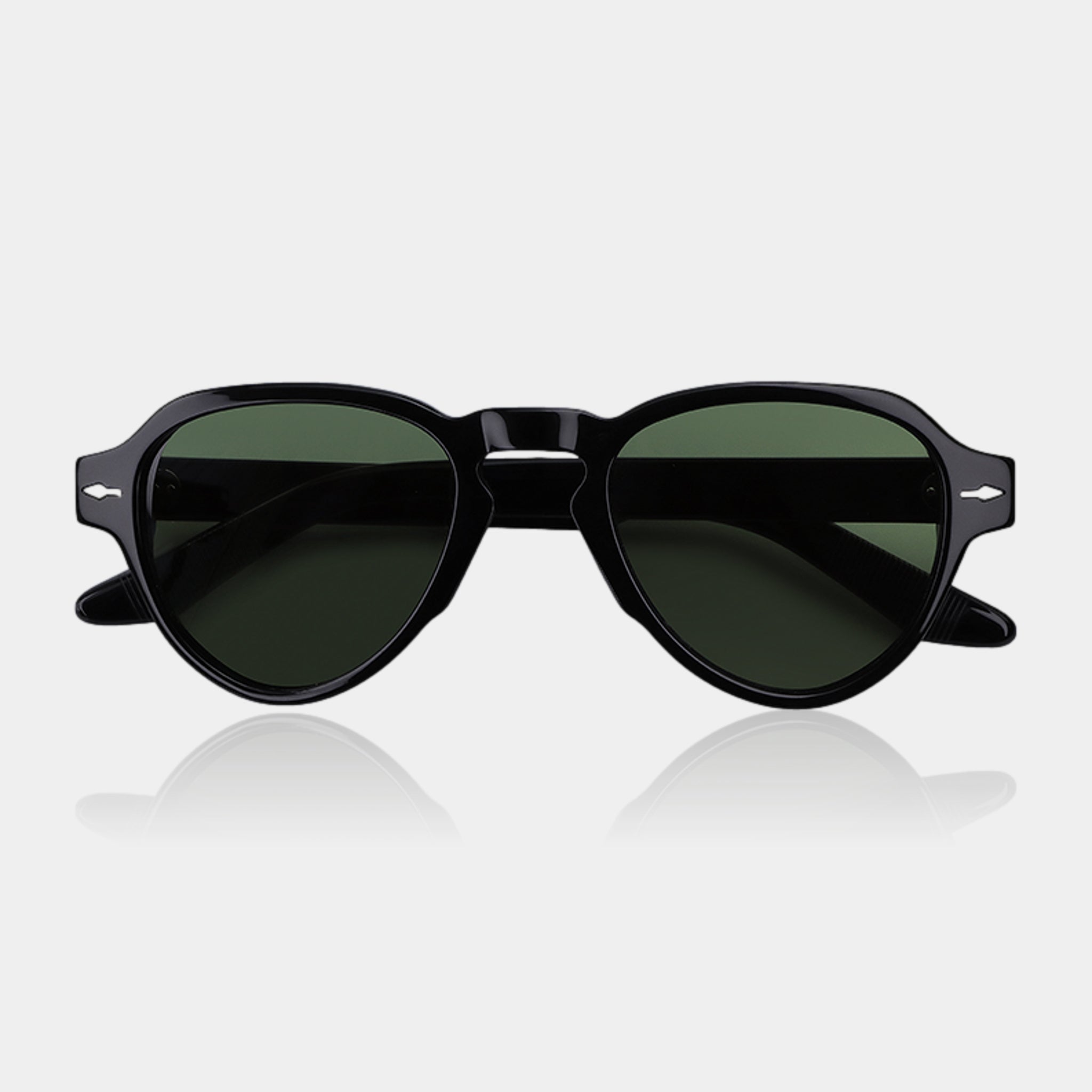 Nero/Verde – Stratos – Aviatore – Acetato – Occhiali da sole