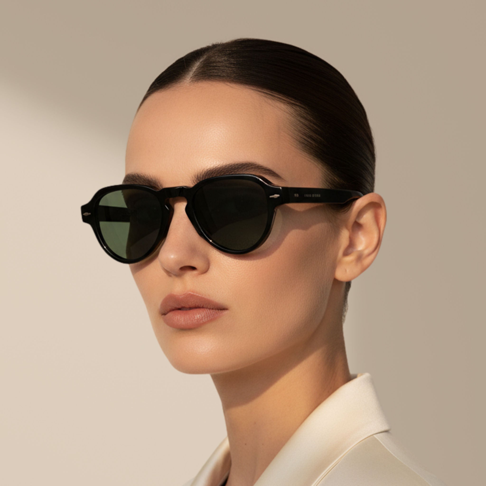 Negro/Verde – Stratos – Aviador – Acetato – Gafas de sol