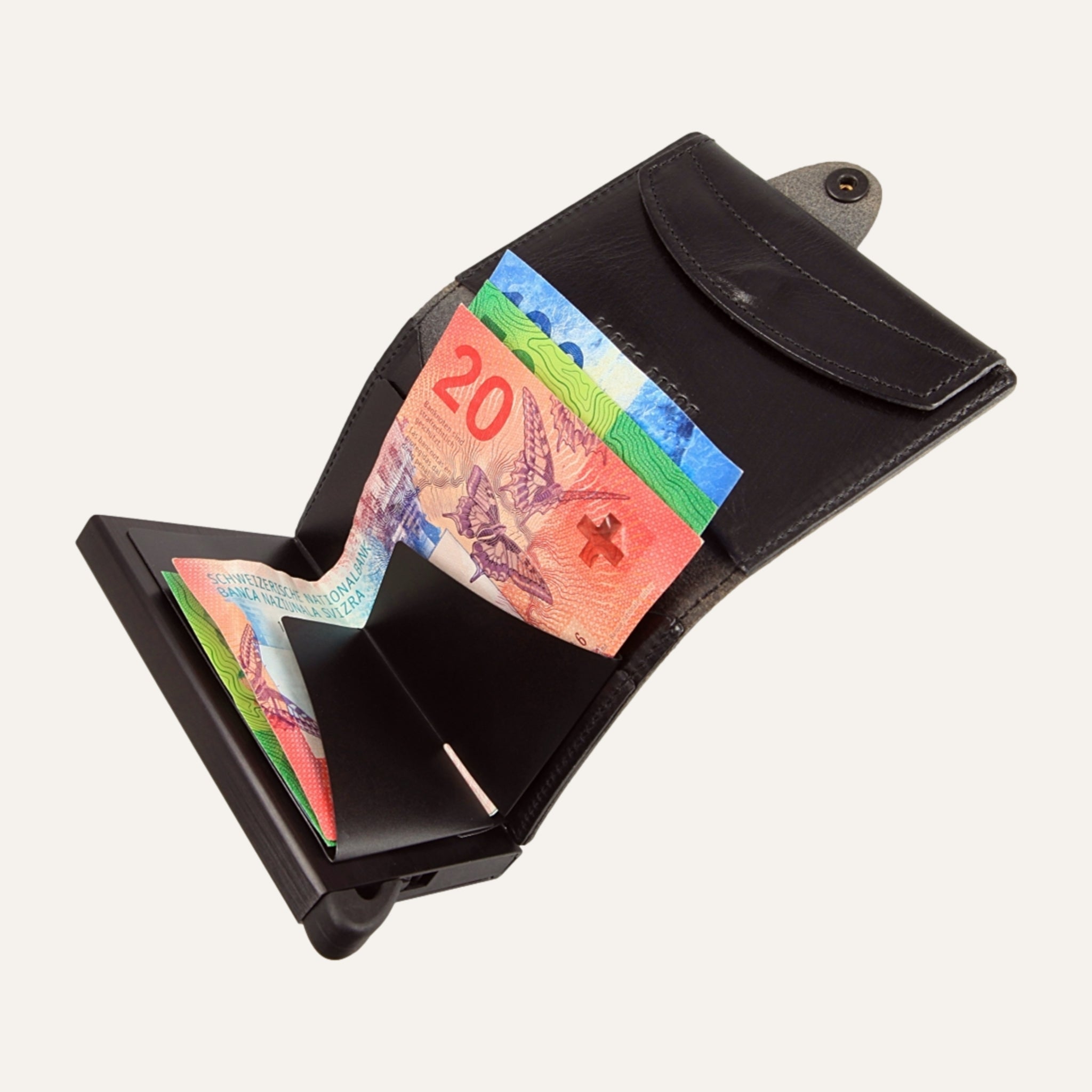 All Black - Classic - Monedero - Botón - Cartera